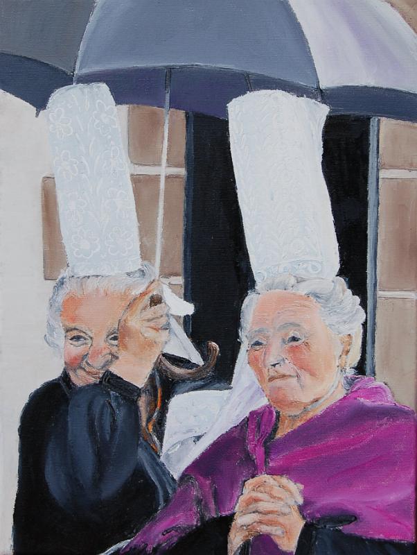 quelle averse.jpg - Painting oil on canvas -Huile sur toile format /size 30x40